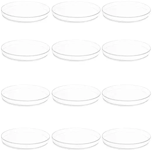 Lab Petri Plates with Lids Clear Tissue Culture Plate for Lab Use