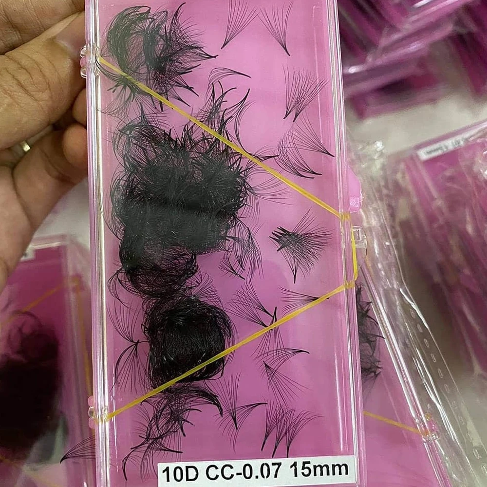 Loose Premade Fans Sharp Long Stem Premade Loose Volume 10D Loose premade volume fans