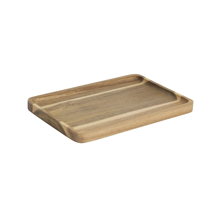 K & B Kitchen Custom Wooden Acacia Serving Plates Wood Pine Nuts Melon Seeds Plate For Food