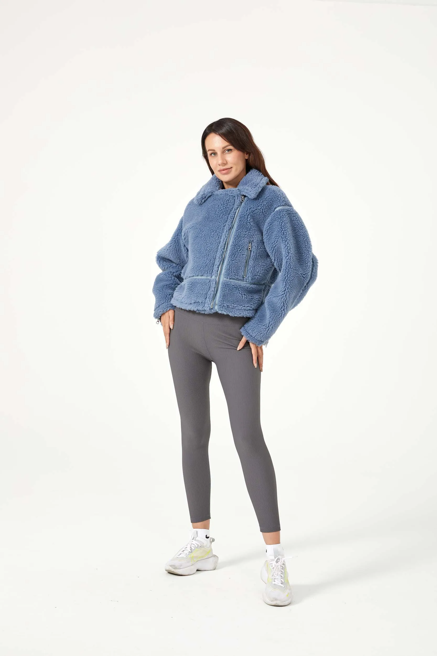 Casacos feminino inverno пальто из искусственного меха casaco teddy женские укороченные куртки для