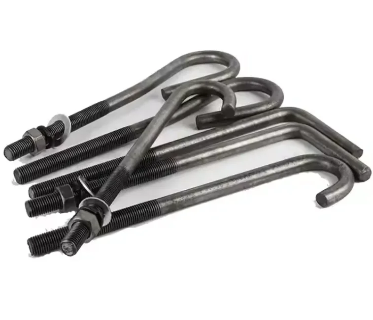 M4 M6 Grade 4.8 8.8 10.9 12.9 Galvanized Carbon Steel Black Oxide L & J Type Hook Foundation Anchor Bolt with Square Nut DIN529