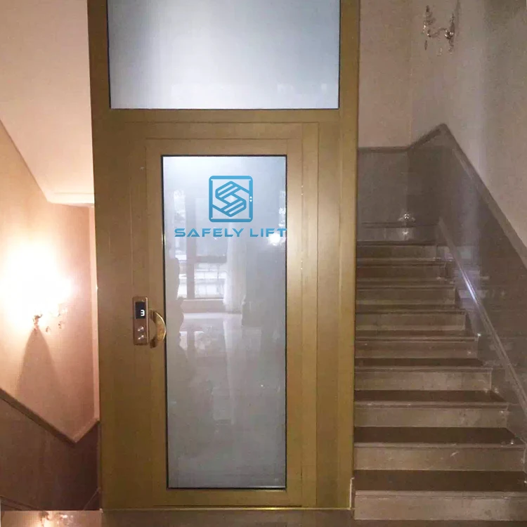 Factory price 400KG small home elevator mini hydraulic shaftless elevator residential household lifts for elderly people