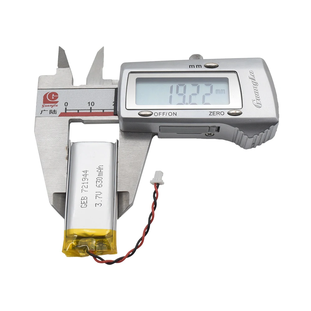 Оптовая продажа 3 7 v Номинальное напряжение 630 мАч литий-полимерный аккумулятор 721944 размер термоусадочная трубка литий-полимерная аккумуляторная батарея с защитой PCB