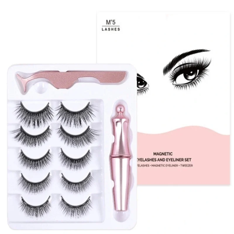 Handmade 3D Faux Fur Mink Lashes False Strip Eyelashes Private Label Eyelash Case