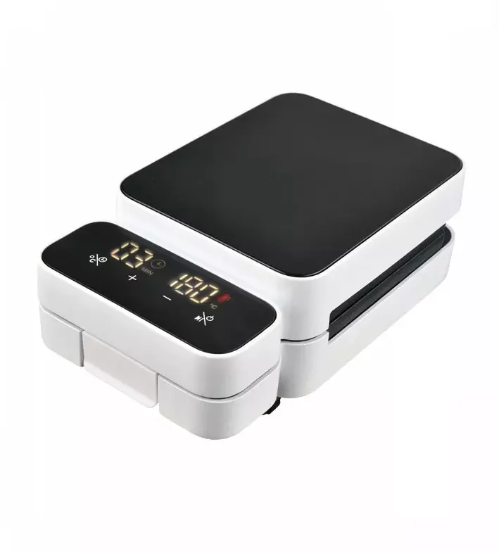 3-in-1 Waffle Maker With Removable Plates Mini 2 in 1 Detachable