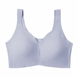 Simple Style Pure Color Nursing Black Nude Sports Full Form Bra
