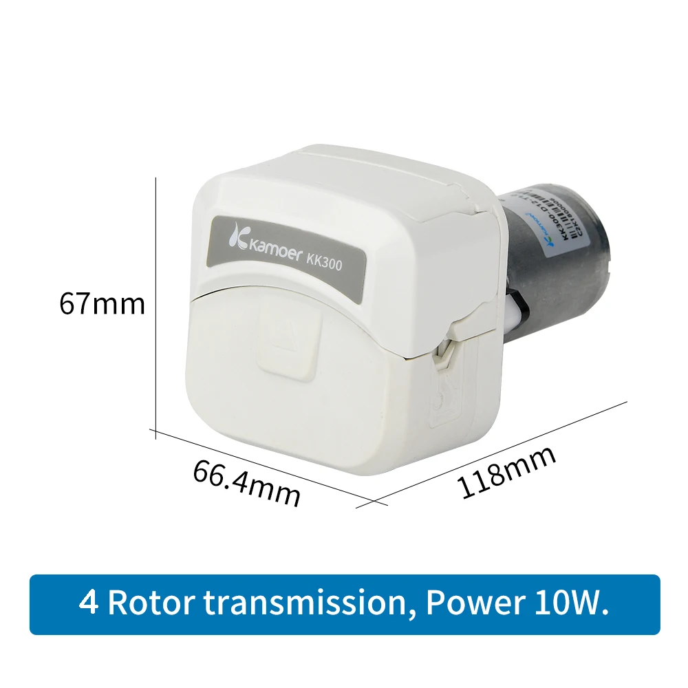 Kamoer KK300-D 80-290ml/min Quick Tubing Change Brushed Motor Small Peristaltic Pump