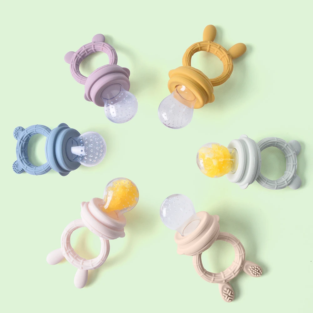 Bpa Free Food Grade Baby Fresh Food Nipple Feeder Silicone Baby Feeder Fruit Pacifier Baby Fruit Feeder For Infant