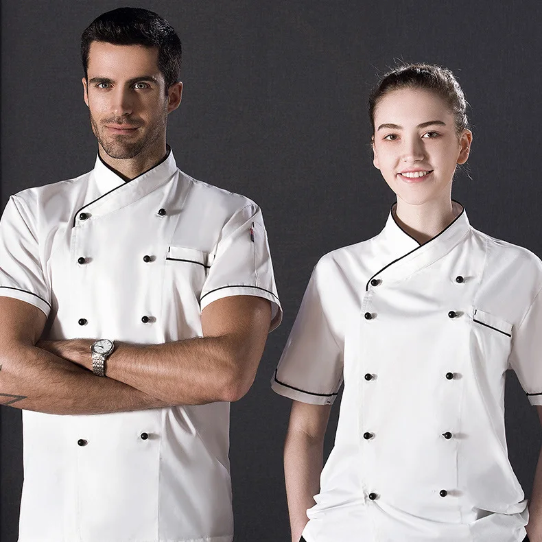 In Stock Plus Size Design Workout Unisex Female Chef Hotel Staff Uniform
