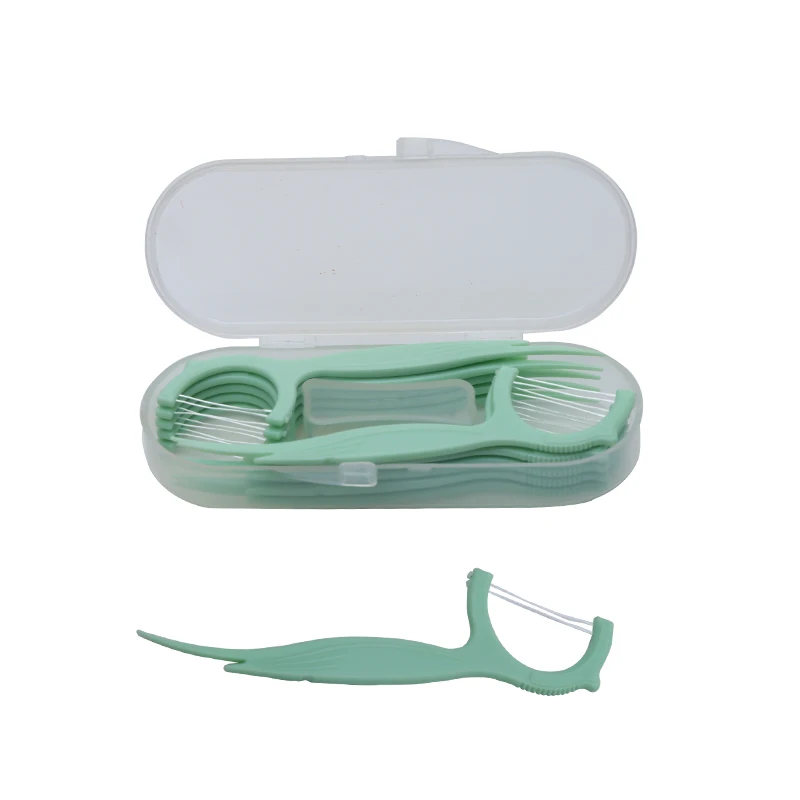 Bulk Biodegradable Personalized Eco Friendly Flosser Vegan Silk Tooth Dental Floss Pick