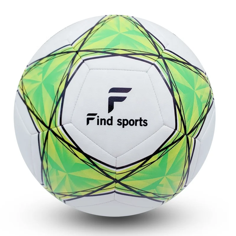 Мяч для футбола с машинной прошивкой, размер 5, 4, 3, мяч для футбола с высоким блеском из ПВХ