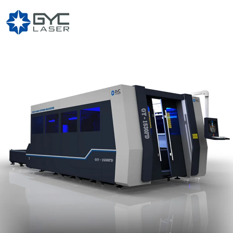 Enclosed Type 1000w 2000w 3000w 6000w Fiber Laser Cutting Machine for Metal Sheet