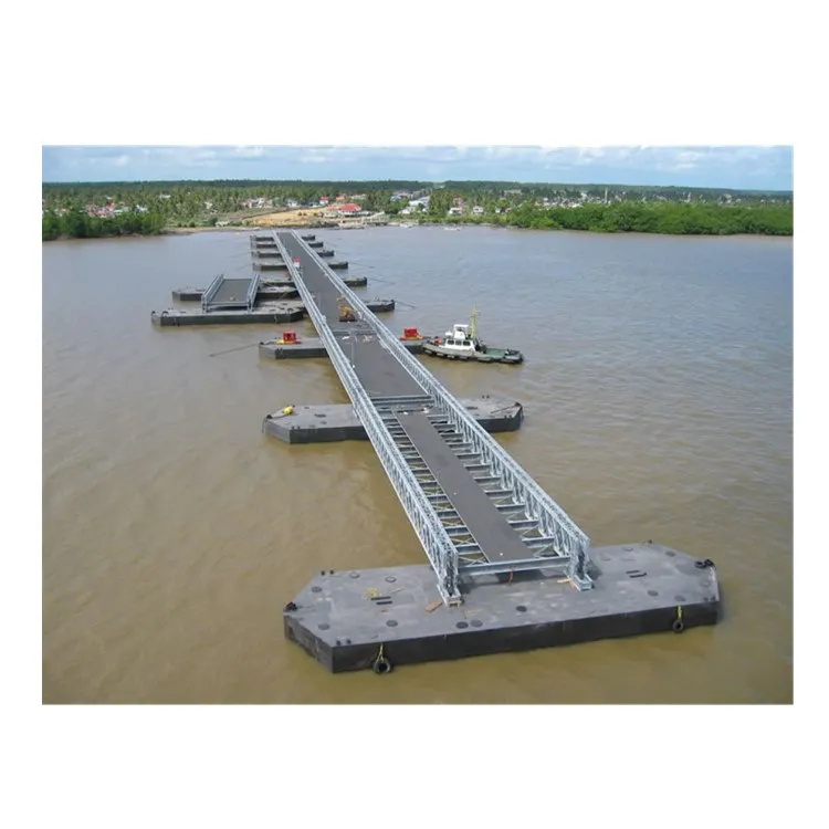 China Manufacturer Steel Structure Prefabricated Portable ZB200 Steel Structure Bailey bridge