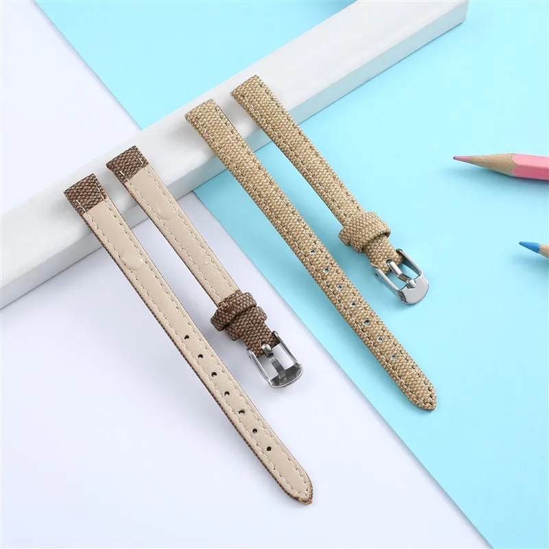 Cowboy  Slim Watch strap10mm 12mm 14mm 16mm 18mm 20 mm 22mm leather Bracelet Accessories Watchband match clothes