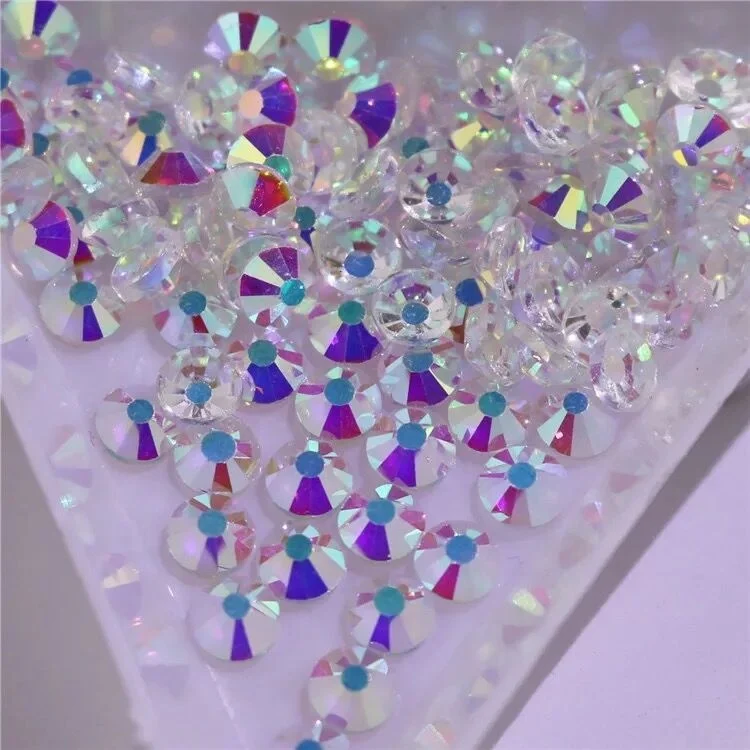 bling 1440pcs/pack transparent AB crystal flatback rhinestones dmc  crystal  non hot fix glass rhinestone