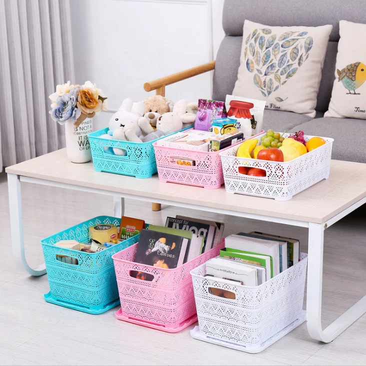 Home Baby Clothes Small Storage Basket with lid