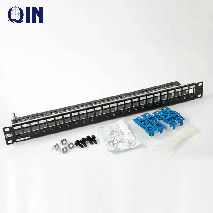 Factory wholesale 3M Brand RJ45 CAT6 UTP 24 Ports Patch Panel