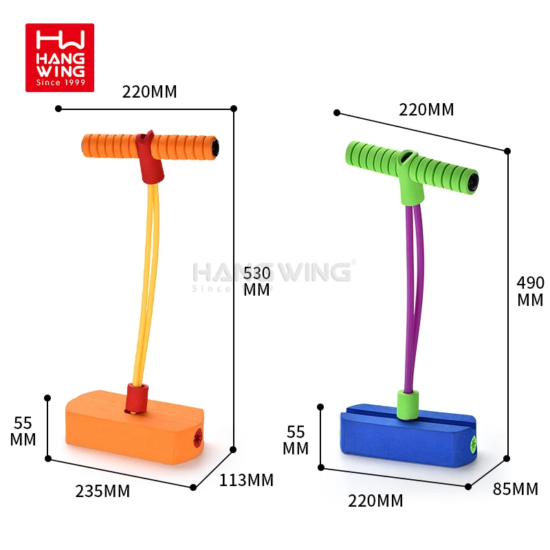 HW Kids Outdoor Sports Set Pogo Jumpers Foam Exercise Classical Toys Frog Jump Growing Bounce Stick