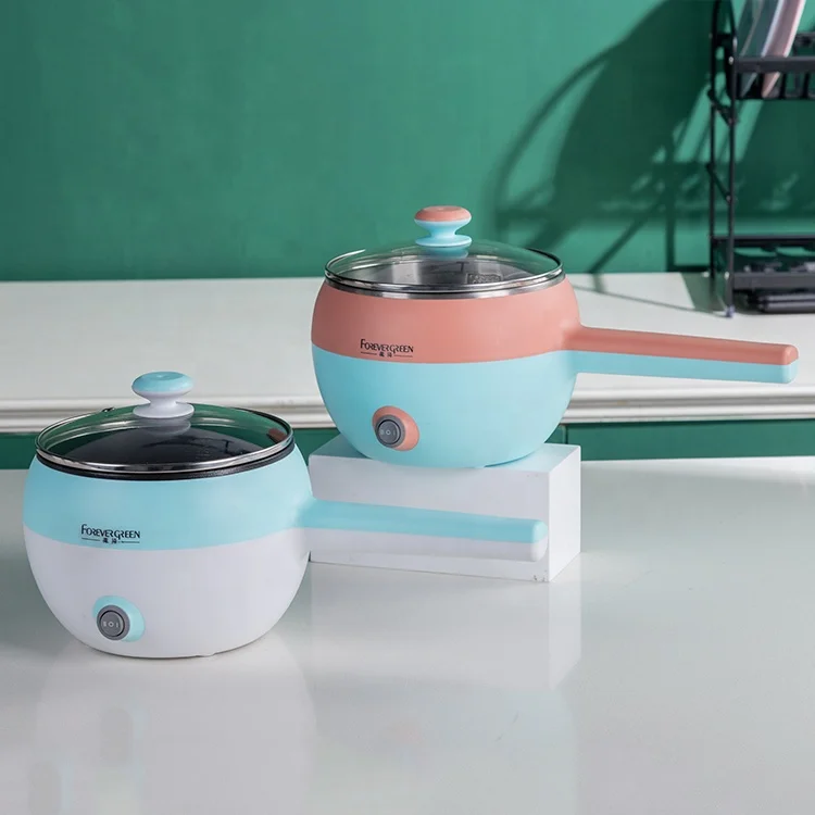 Новая трендовая Бездымная антипригарная кухонная посуда shabu мини Мультиварка 1 2 л электрический горячий горшок для студентов