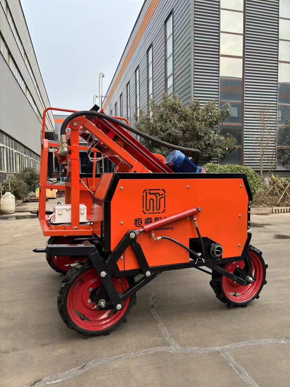 Hydraulic Small Loader Diesel Guardrail Fence Pile Driver Machine for Highway Road Diesel Hammer Pile Drivers