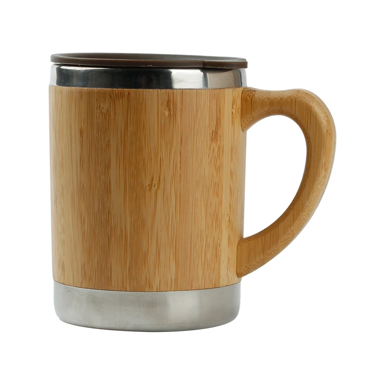MIKENDA Stocked tea cup with bamboo drinking cup bottom coffee wood cups for sale