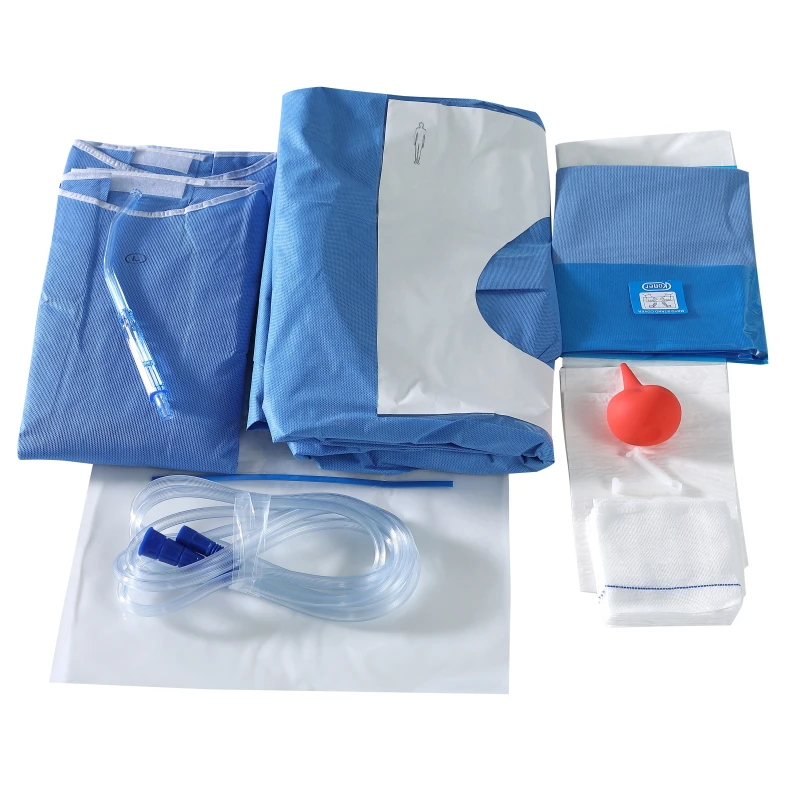 Medical disposable sterile surgical operation drape packs Universal nonwoven C-Section Pack