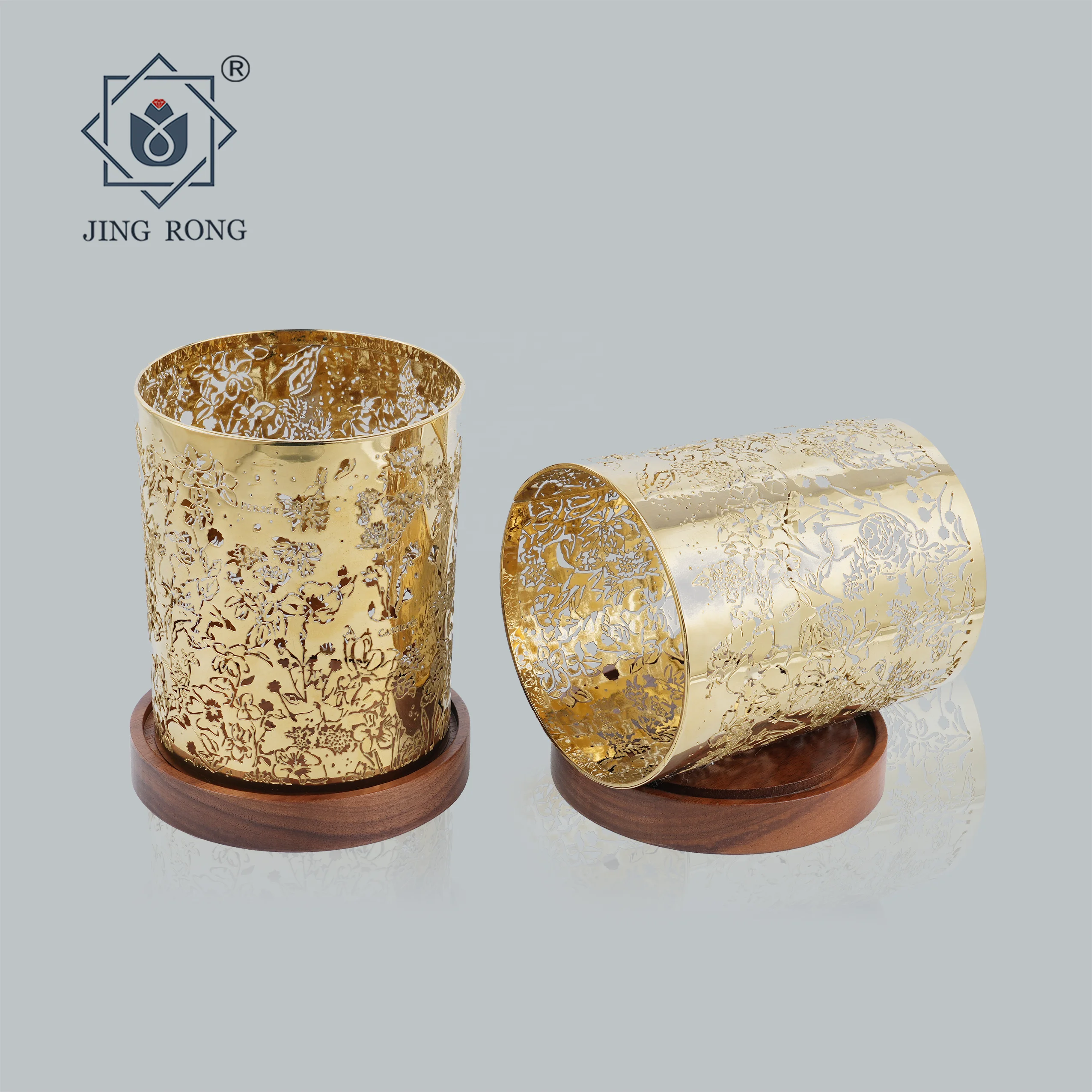 Tea Light Lampshade Candle Lanterns Hollow Out Home Decoration Candlestick Cylinder Metal Zinc Alloy Candle Holder Candle Vessel