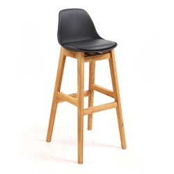High quality adjustable antique wooden high stool bar stool modern wood chair for bar
