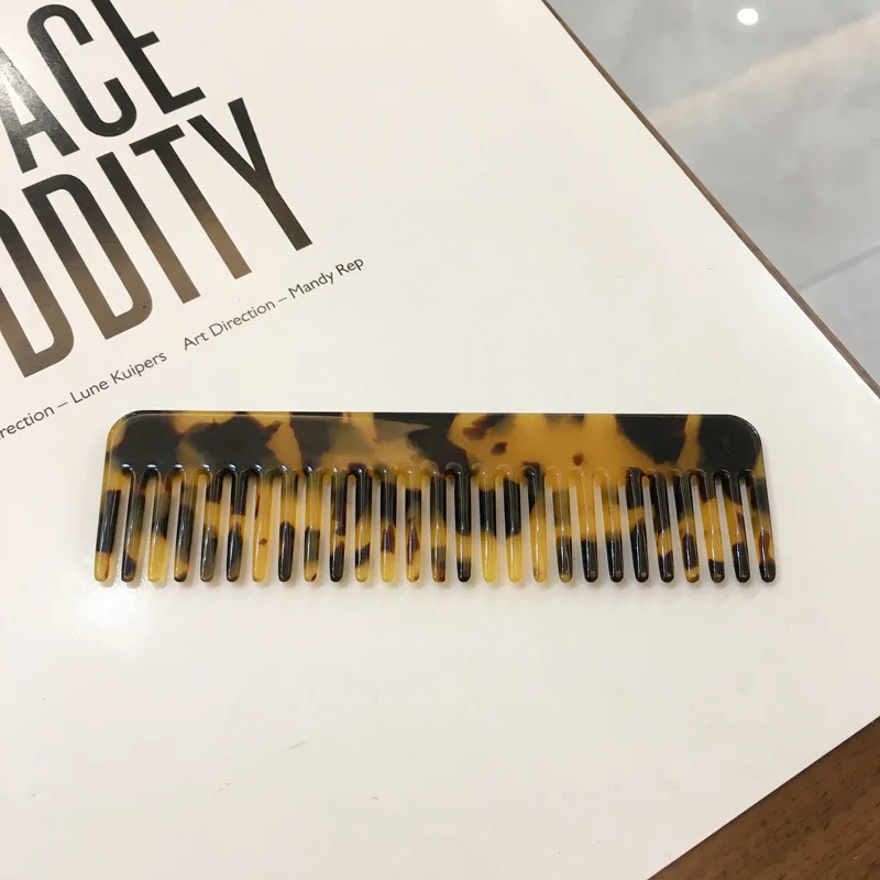 large size cellulose acetate comb luxury hair comb acetate acrylic comb hair accessories