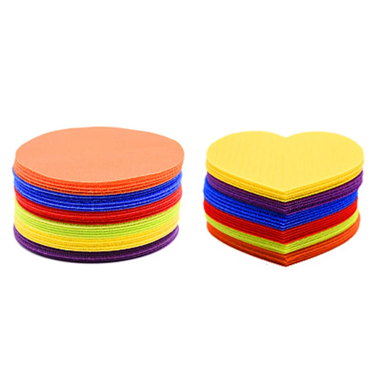 Colorful Carpet Markers Sitting Spot Dots Preschool Classroom Sit Custom Shape
