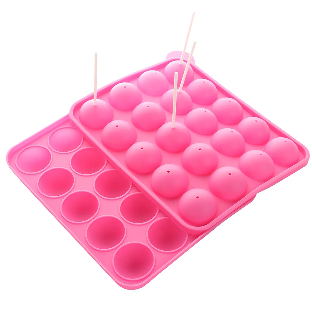 20-Cavity Silicone Lollipop Molds,FOOD GRADE SILICONE,Gift pipes, silicone candy molds