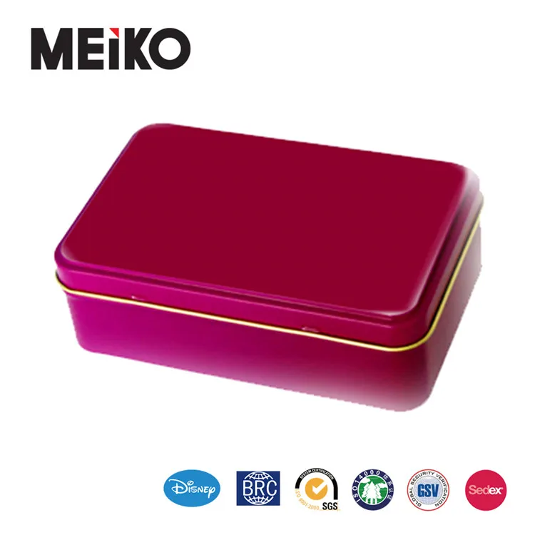 10 Years Factory custom printed rectangle tin box