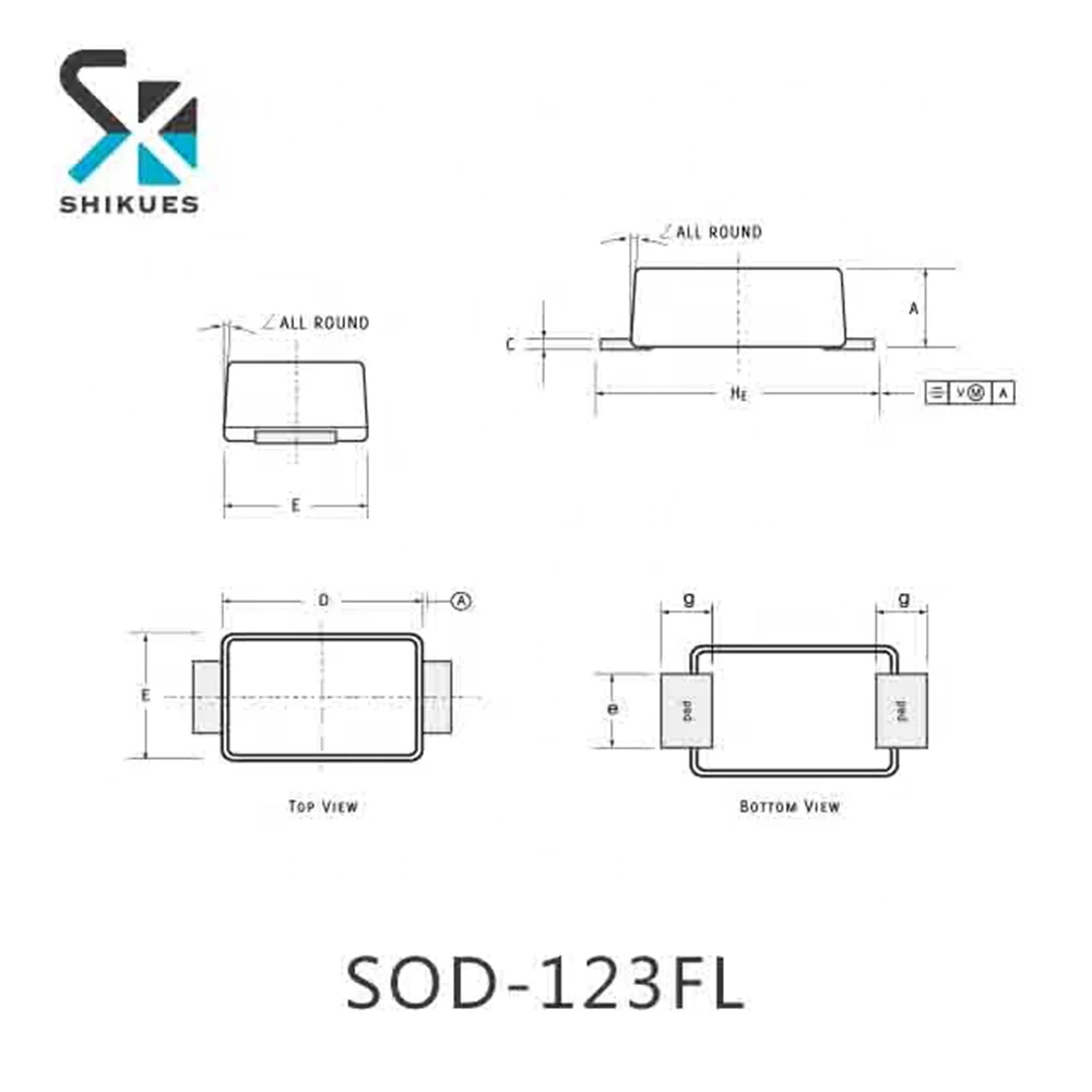 SHIKUES New Original S2MW 1000V 2A SMD General Rectifier Diodes for welding machine