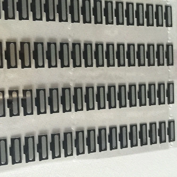 Direct supply etch metal mobile phone earphone speaker mesh accessories with customized production