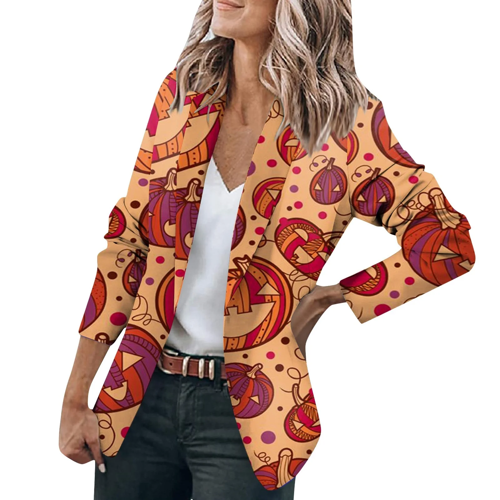 Newest Slim Fitting Casual Blazer with Button Decoration V-Neck Blazer Popular Office Lady Clothes Women Wholesale Supply-MG202