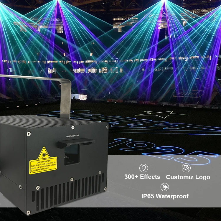 Outdoor 15w High Power Rgb Laser Light Show System Dj Christmas Decorations