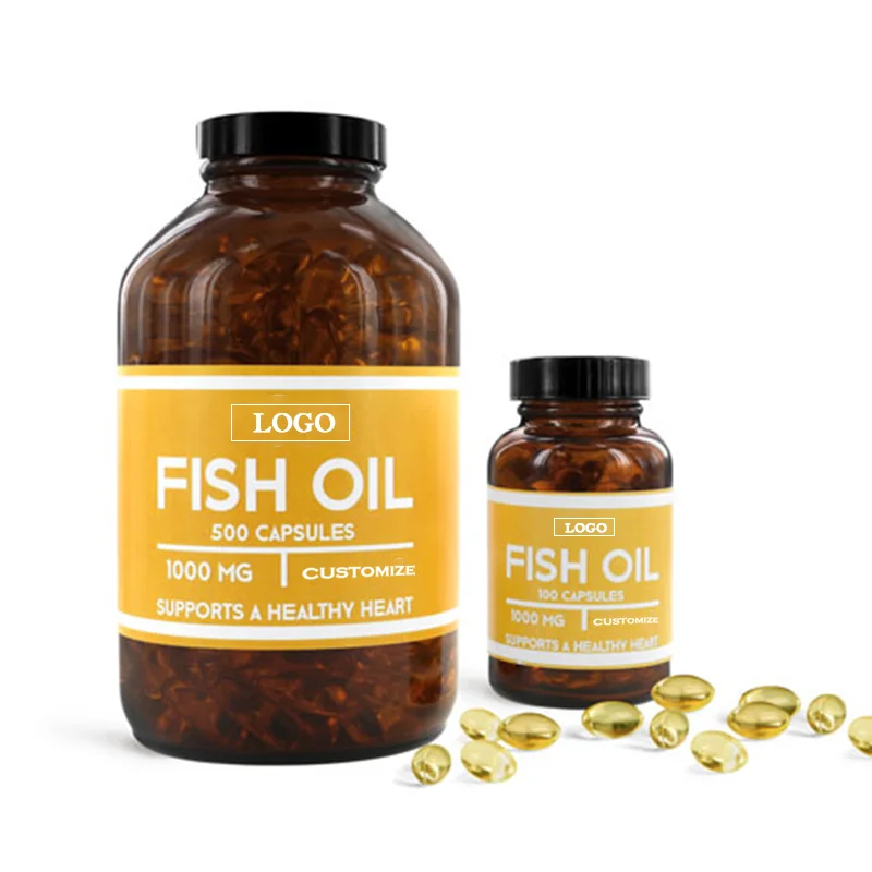 Factory Price Fish Oil Omega 3 1000mg Softgel Raw Materials Fish Oil Softgel Omega 3 Anti-aging Refined Fish Oil Adult