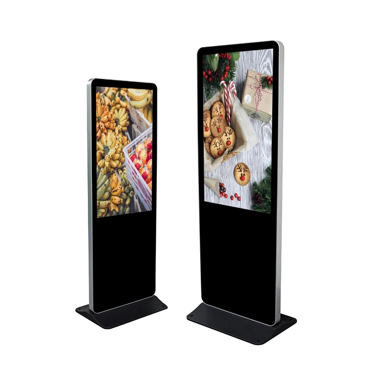 
49 inch HD indoor floor standing LCD vertical digital signage information kiosk 