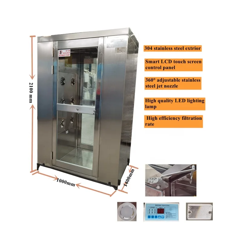 Clean Workshop Entrance Smart Modular Air Shower Room For Human