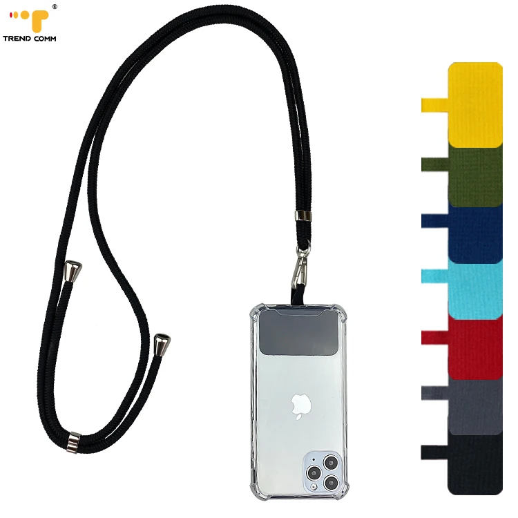 Detachable Phone Cover Sling For iPhone 12 / Pro Universal Mobile Lanyard Oxford Cloth Tag