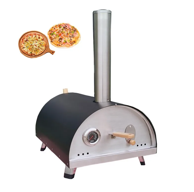 Party essentials portable  outdoor fast heating 16 inch pizza oven with chimney pipe