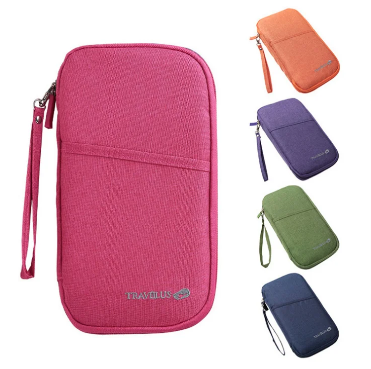 Fashion Passport Holder Bag with Hand Strap Travel Passport Wallet