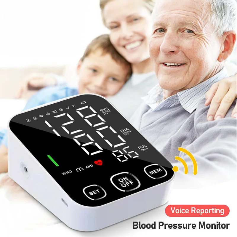 Factory Price Customization Voice Upper Arm Blood Pressure Monitors With 198 Memory