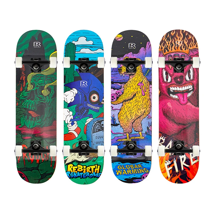 Wholesale Brand Distribution Skateboard Surface Custom Canadian Maple Skateboard Complete