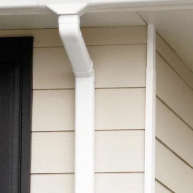 Factory sales pvc downspout tubular rectangular downspout black channel rectangular downspout