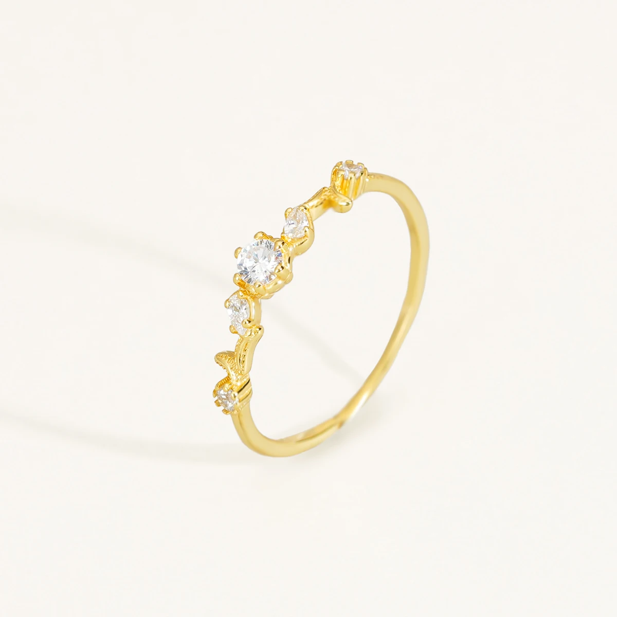 DQ8743R модные ювелирные изделия оптом 16K позолоченные розы кольцо 925 стерлингового серебра циркон кольцо для женщин и женщин