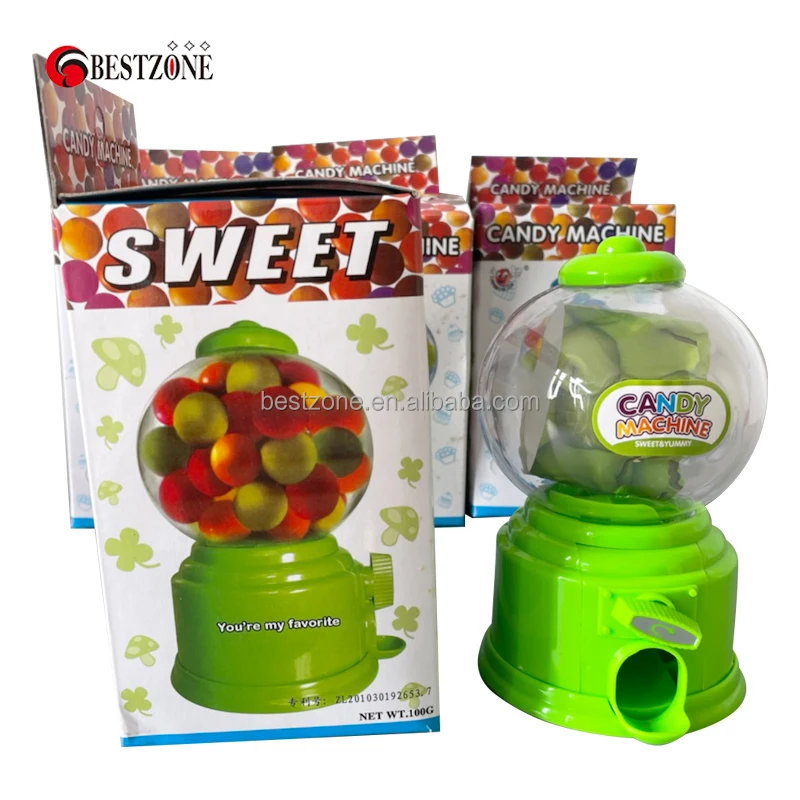 Mini Candy Machine Funny Gumball Dispenser Kids Coin Saving Piggy Banks Gift
