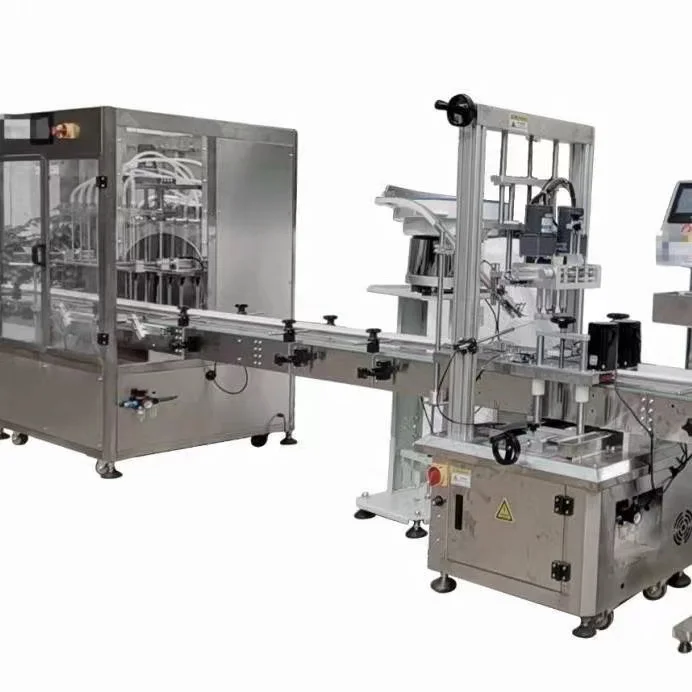 Automatic liquid shampoo bear oil juice water filling and capping machine