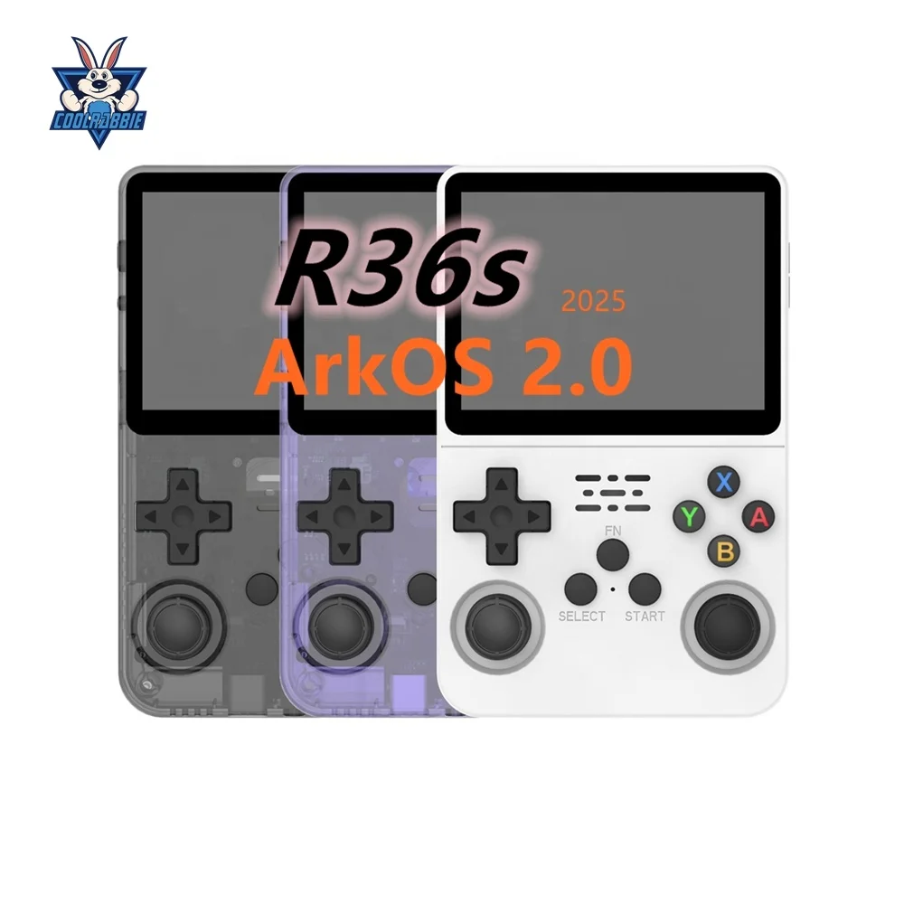 Игровая приставка R36S 64 ГБ 3 5 дюймов 15000 + Карманный видеоплеер