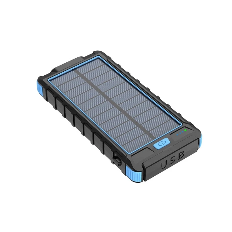
Solar Charger 20000mAh Solar Power Bank Portable Charger with External Battery Backup Charger Build in Dual 2 USB Port LED 
